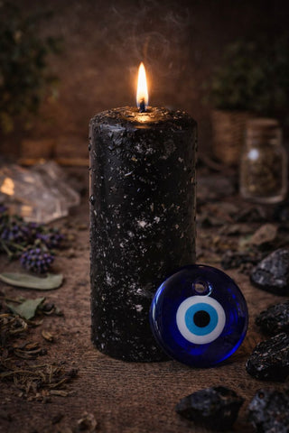 Large Candle Against the Evil Eye (Protection and Deep Cleansing)