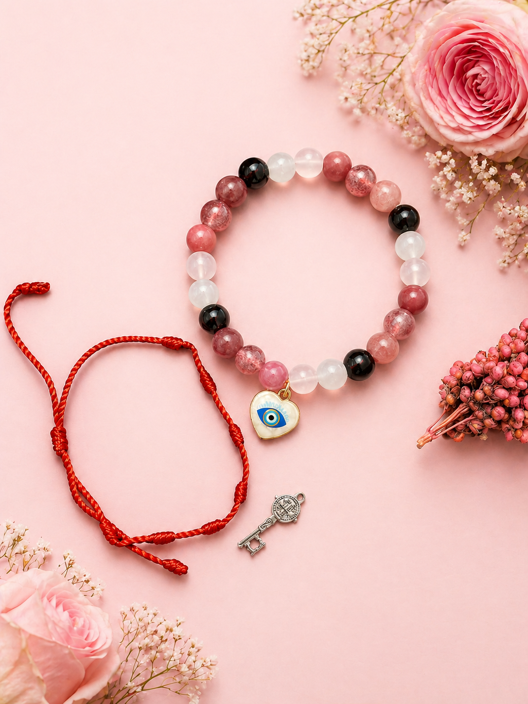 Pack Amor y Protección (Pulseras Energéticas y Amuleto San Benito)