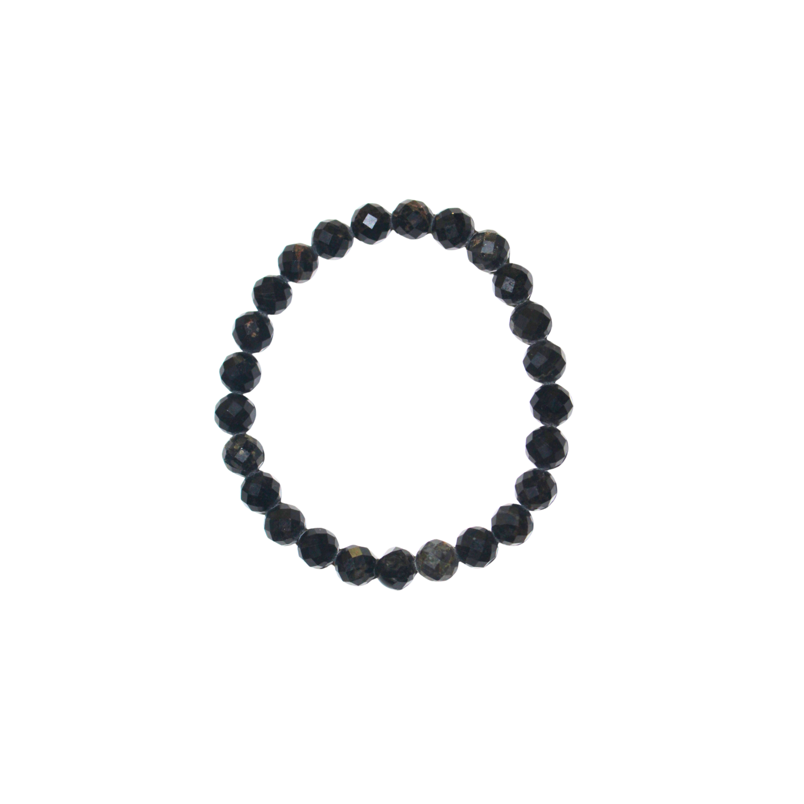 Pulsera de Turmalina Negra 8mm (Protección y Limpieza)