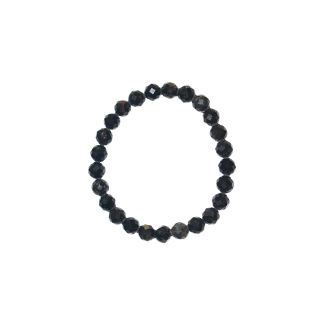 Pulsera de Turmalina Negra 8mm (Protección y Limpieza)